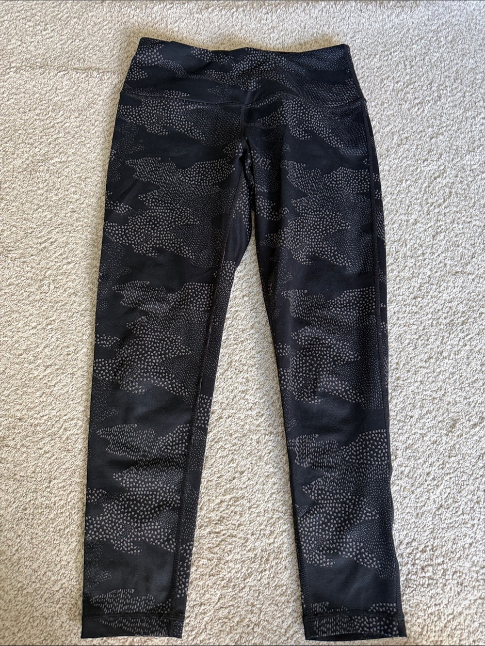 Grey & White Patterned Zella Leggings Sz Small